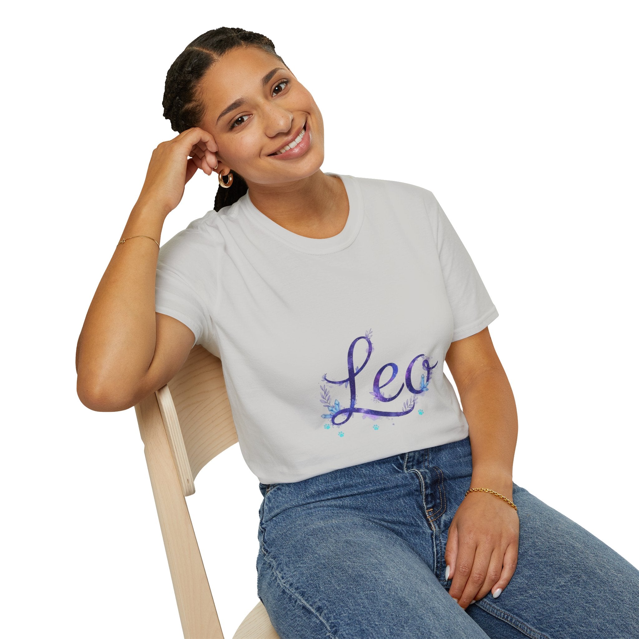 Leo Zodiac T-Shirt — Purple Constellation Astrology Tee