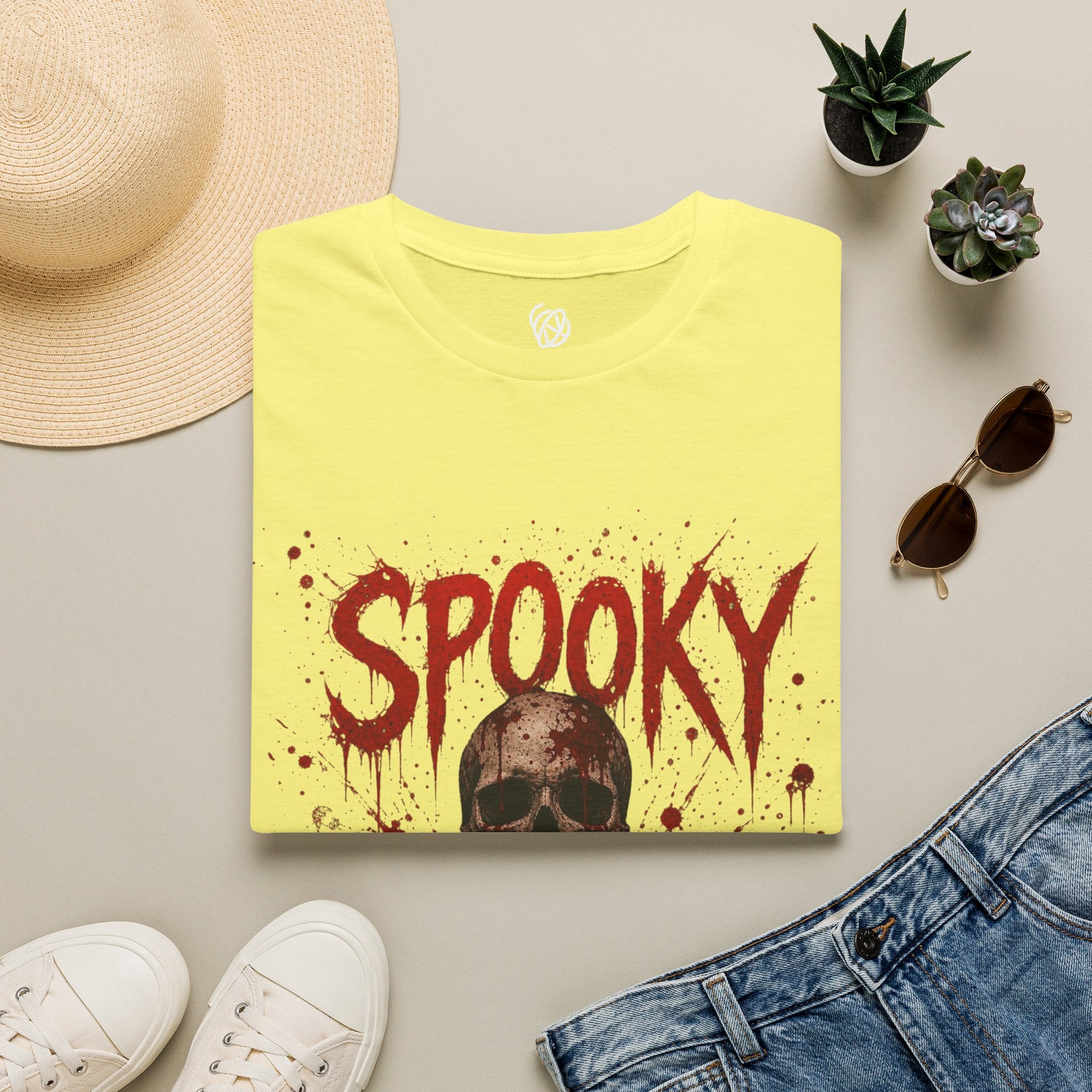 T-Shirt — "Spooky Bitch" Horror Skull Halloween Graphic Tee
