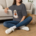 Halloween Dog T-Shirt - "100% Good Boi" Ghost Puppy with Pumpkin