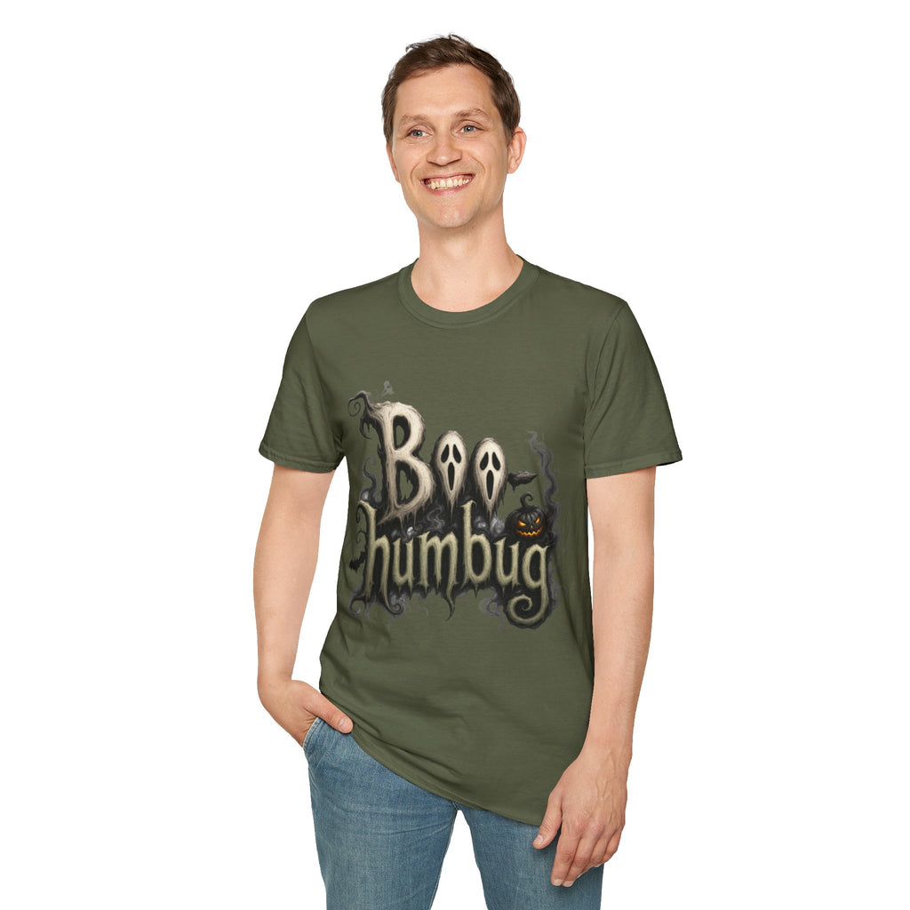 T-Shirt — 'Boo Humbug' Halloween Ghost Graphic Tee