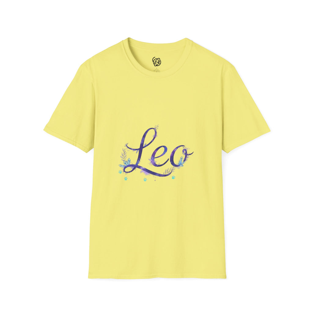 Leo Zodiac T-Shirt — Purple Constellation Astrology Tee