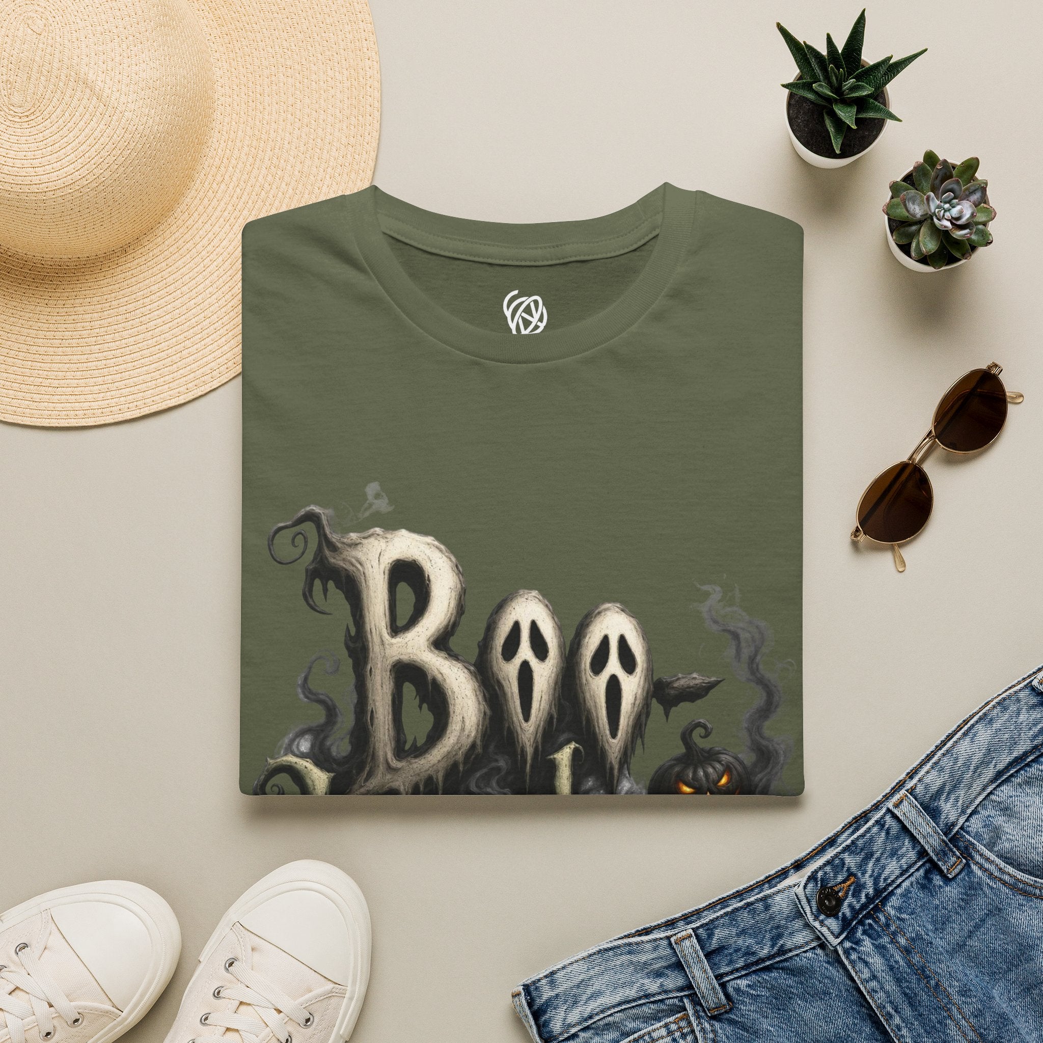 T-Shirt — 'Boo Humbug' Halloween Ghost Graphic Tee