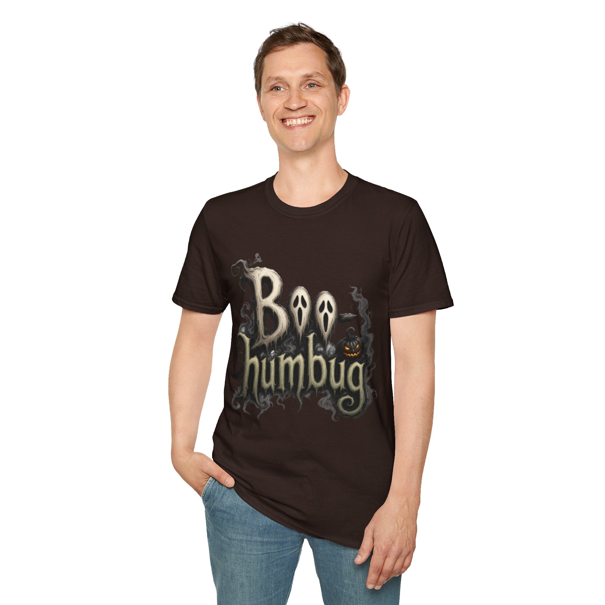 T-Shirt — 'Boo Humbug' Halloween Ghost Graphic Tee