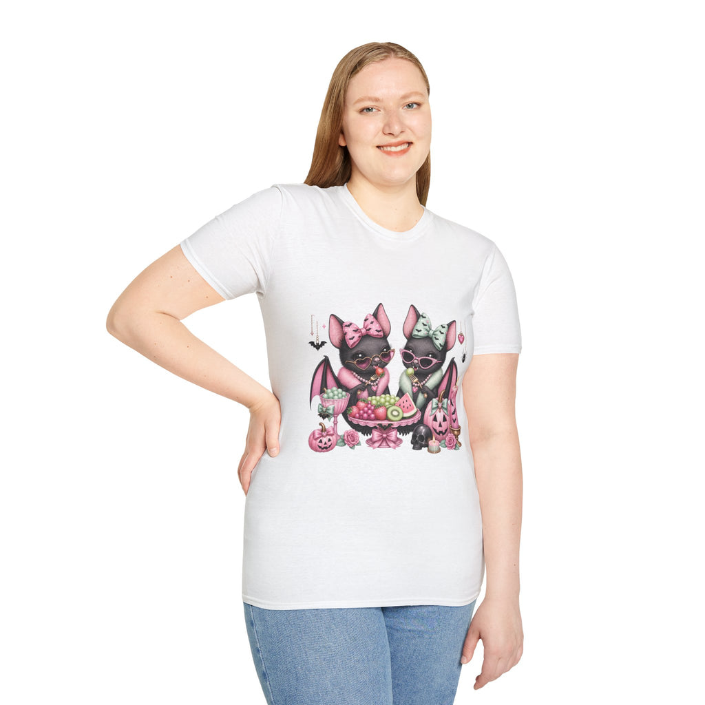 Bat Sisters Graphic Tee — Cute Gothic Kawaii Bats with Bows