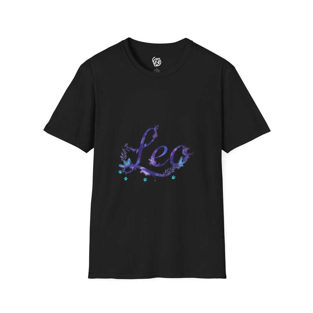 Leo Zodiac T-Shirt — Purple Constellation Astrology Tee