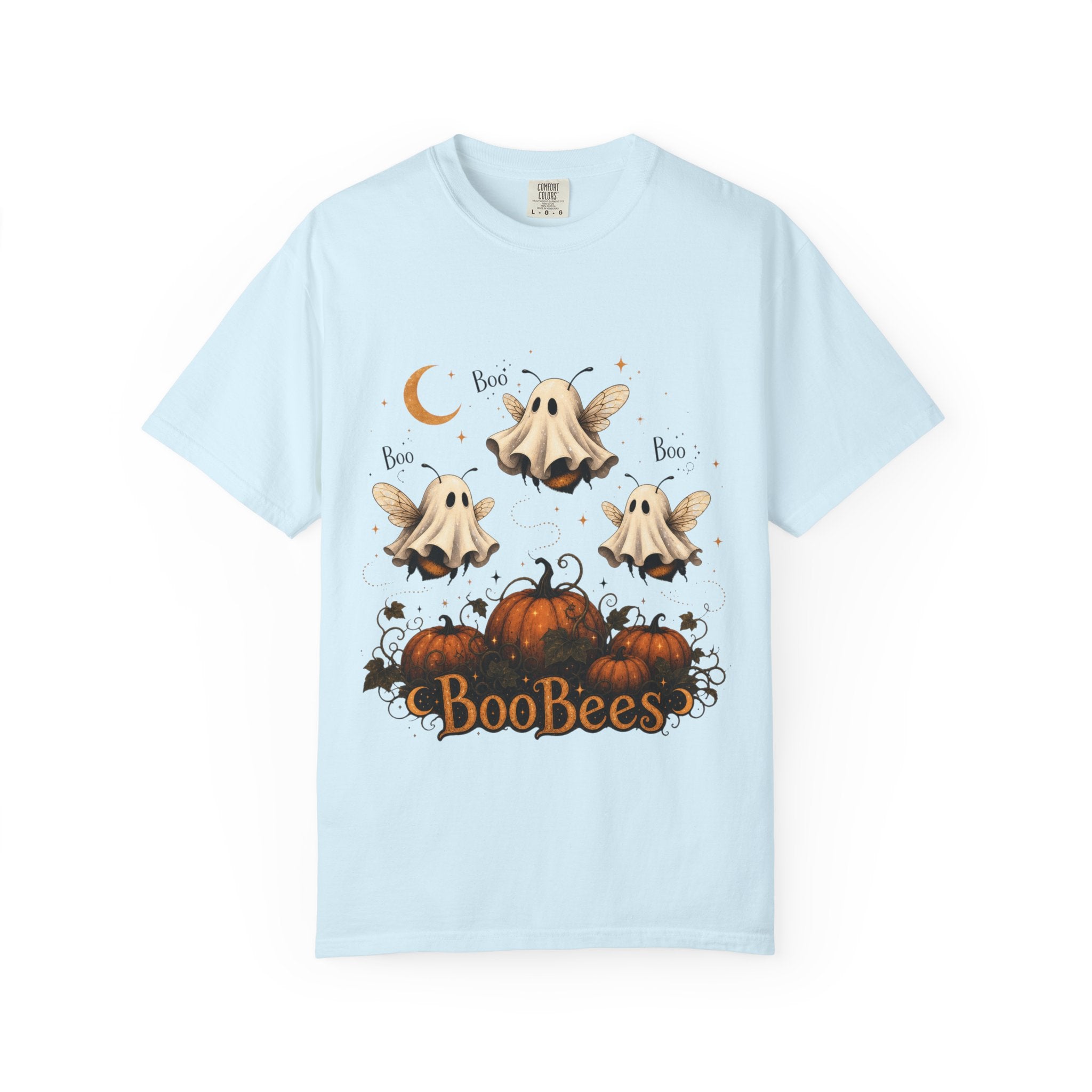 BooBees Halloween T-Shirt — Cute Ghost Bees & Pumpkins Graphic Tee