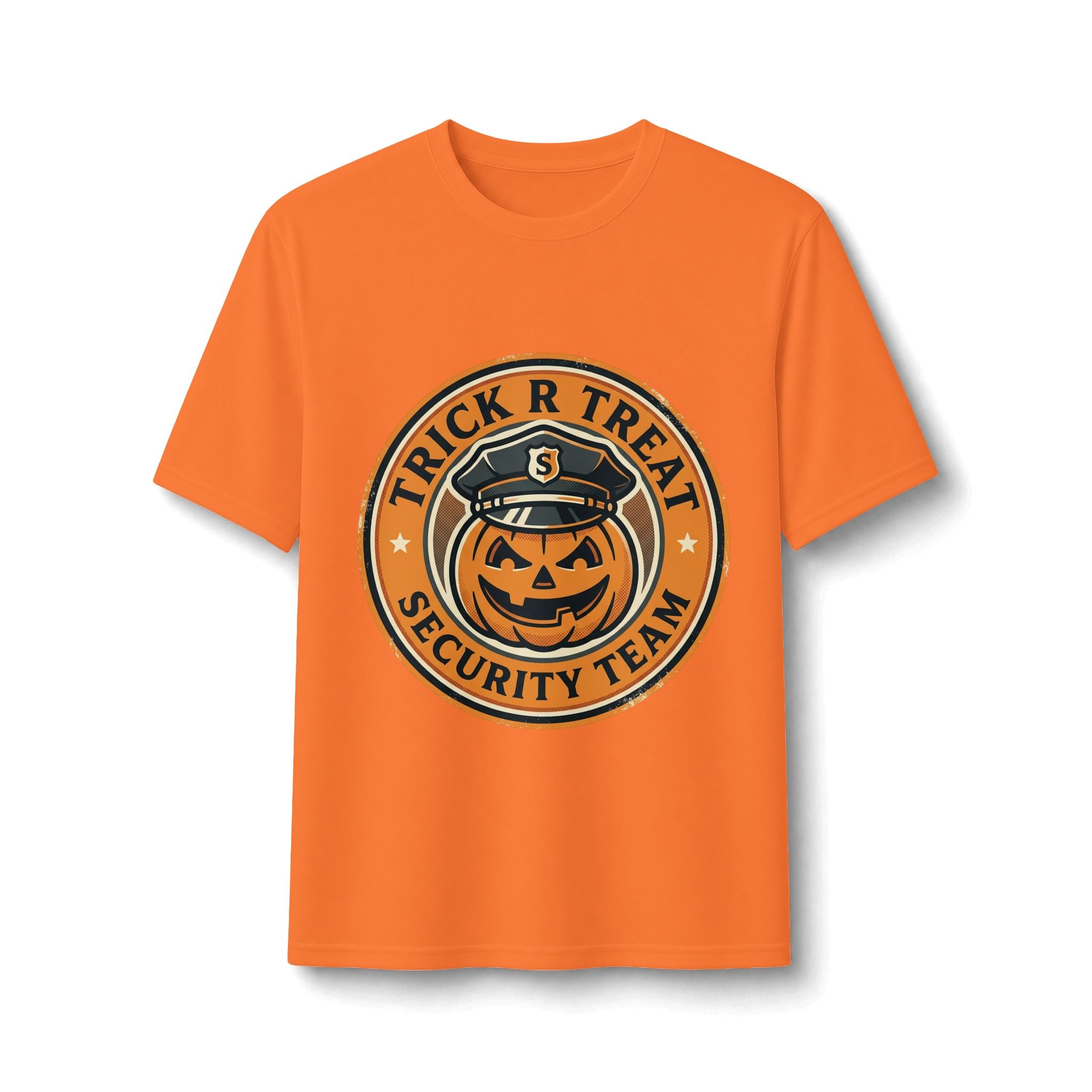 Trick R Treat Security Team Performance Tee — Halloween Pumpkin Patrol Shirt