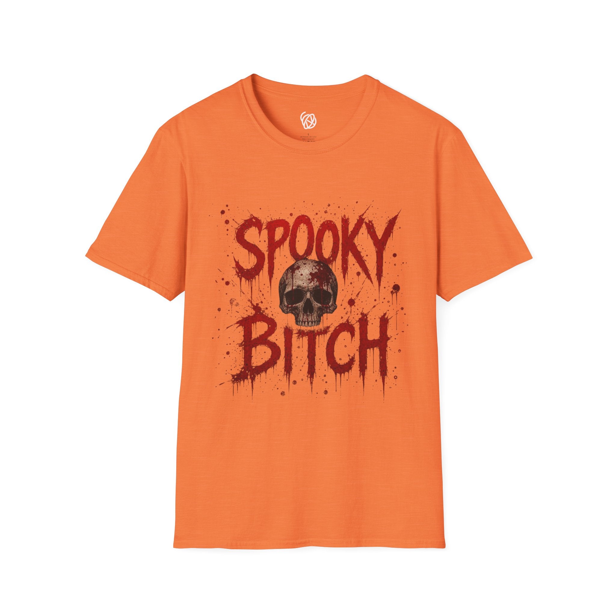 T-Shirt — "Spooky Bitch" Horror Skull Halloween Graphic Tee