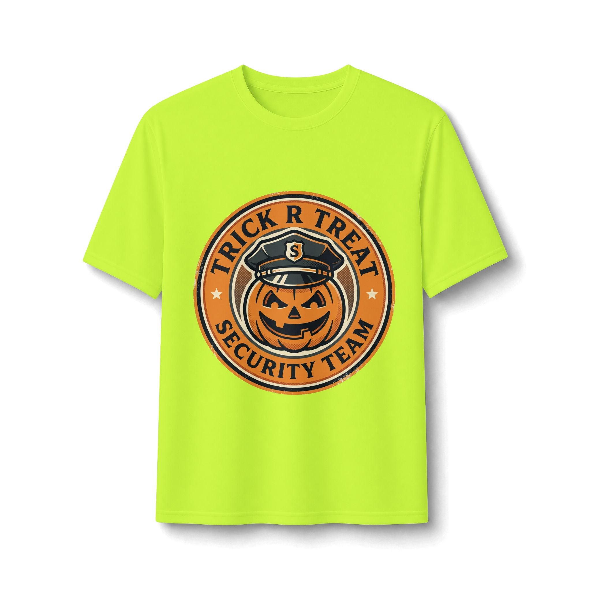 Trick R Treat Security Team Performance Tee — Halloween Pumpkin Patrol Shirt