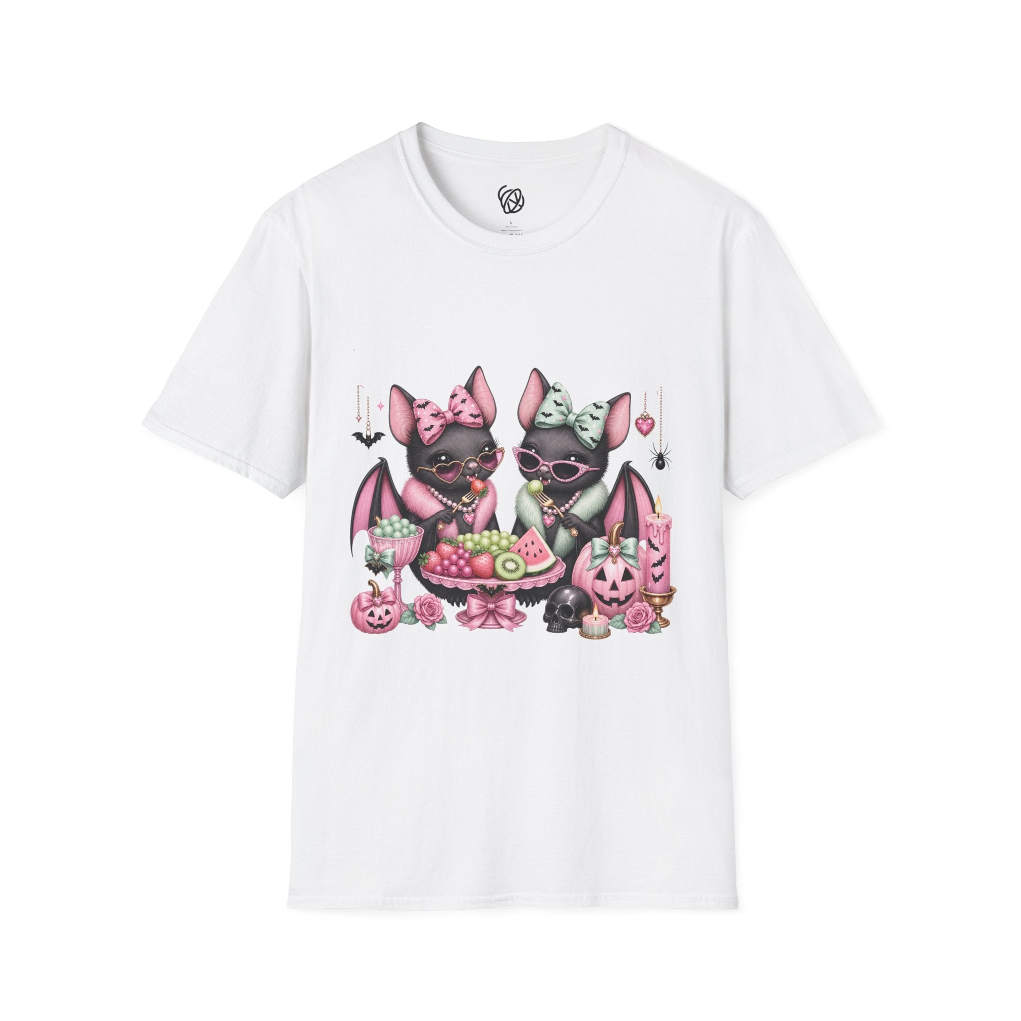 Bat Sisters Graphic Tee — Cute Gothic Kawaii Bats with Bows