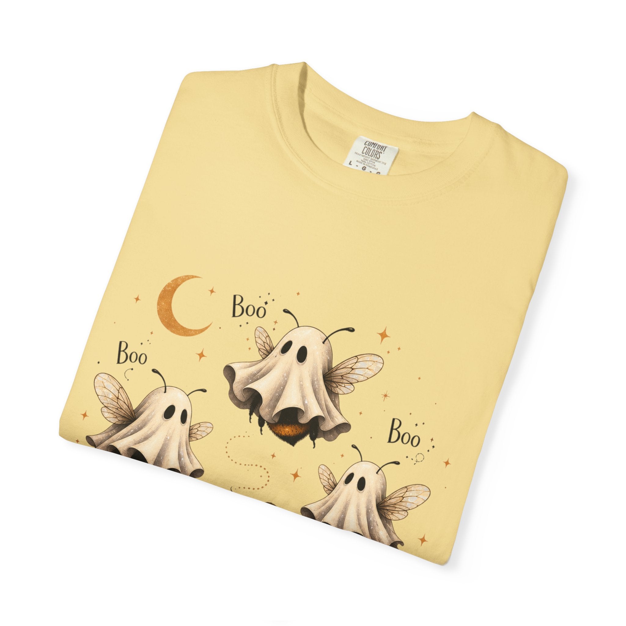 BooBees Halloween T-Shirt — Cute Ghost Bees & Pumpkins Graphic Tee
