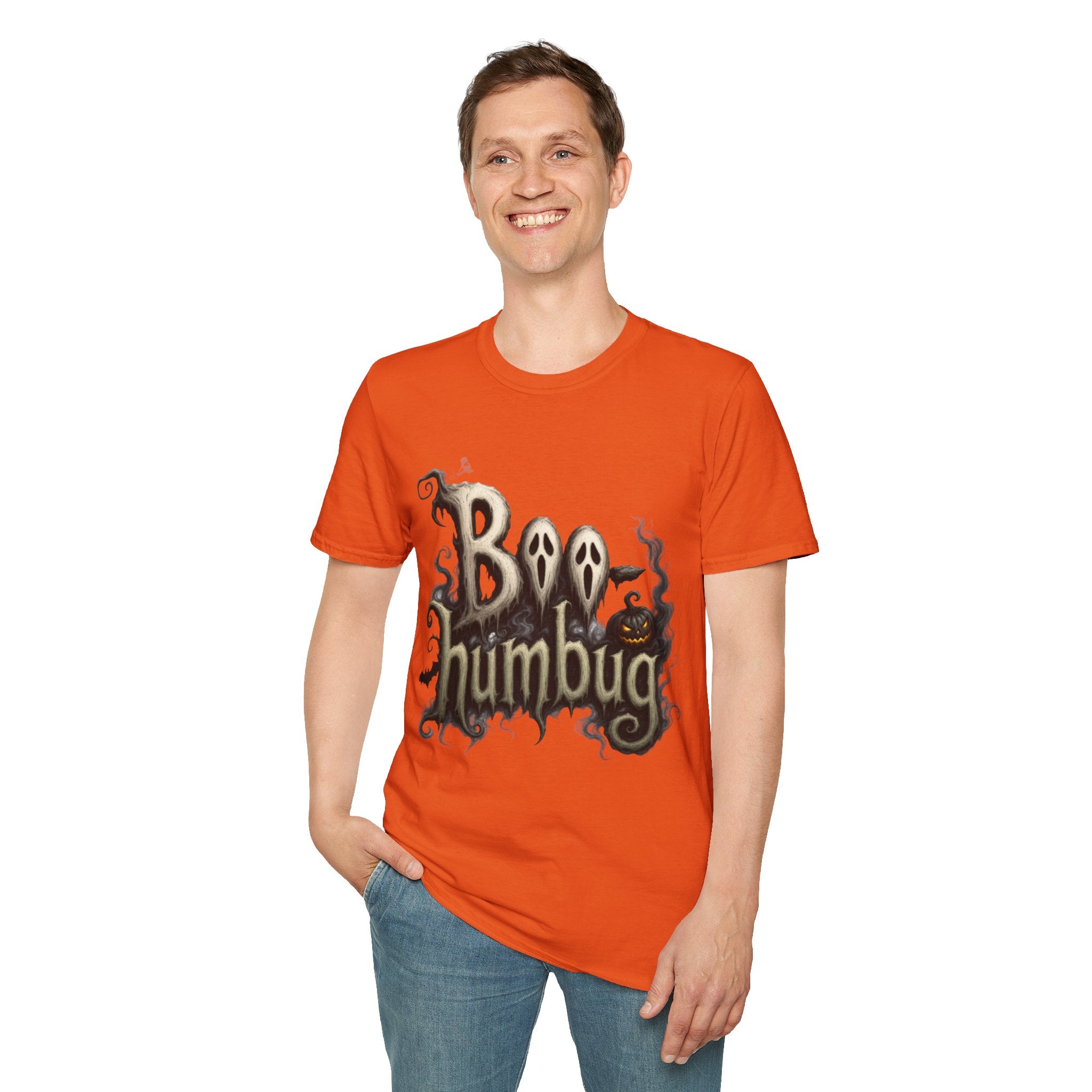 T-Shirt — 'Boo Humbug' Halloween Ghost Graphic Tee