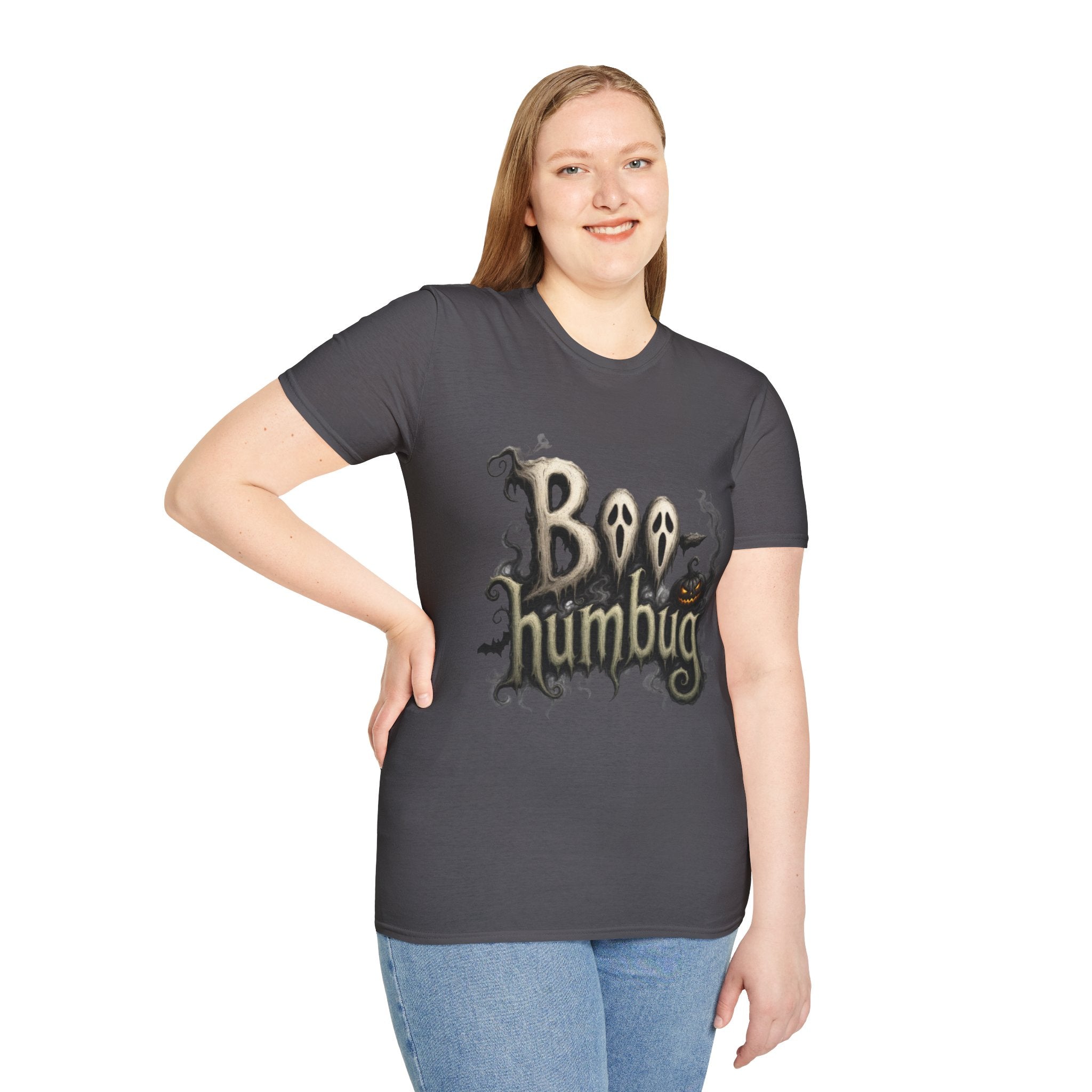 T-Shirt — 'Boo Humbug' Halloween Ghost Graphic Tee