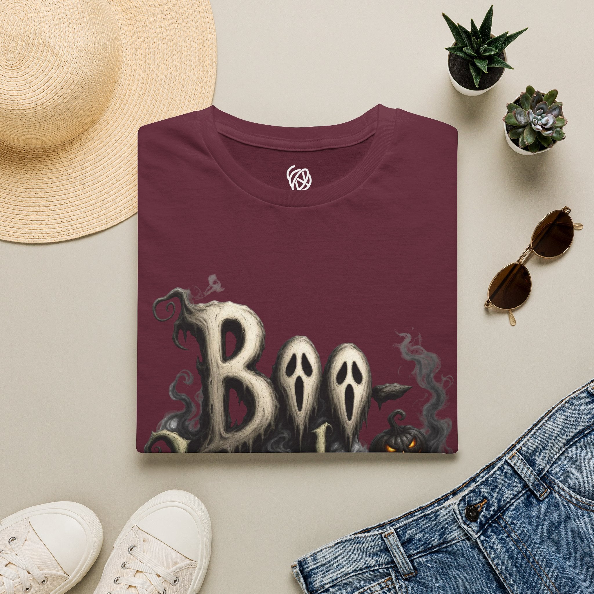 T-Shirt — 'Boo Humbug' Halloween Ghost Graphic Tee