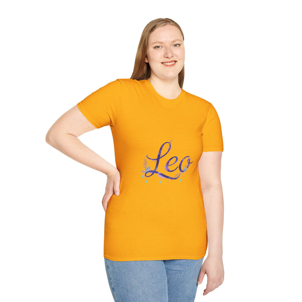 Leo Zodiac T-Shirt — Purple Constellation Astrology Tee