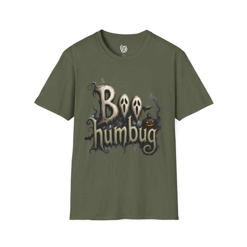 T-Shirt — 'Boo Humbug' Halloween Ghost Graphic Tee