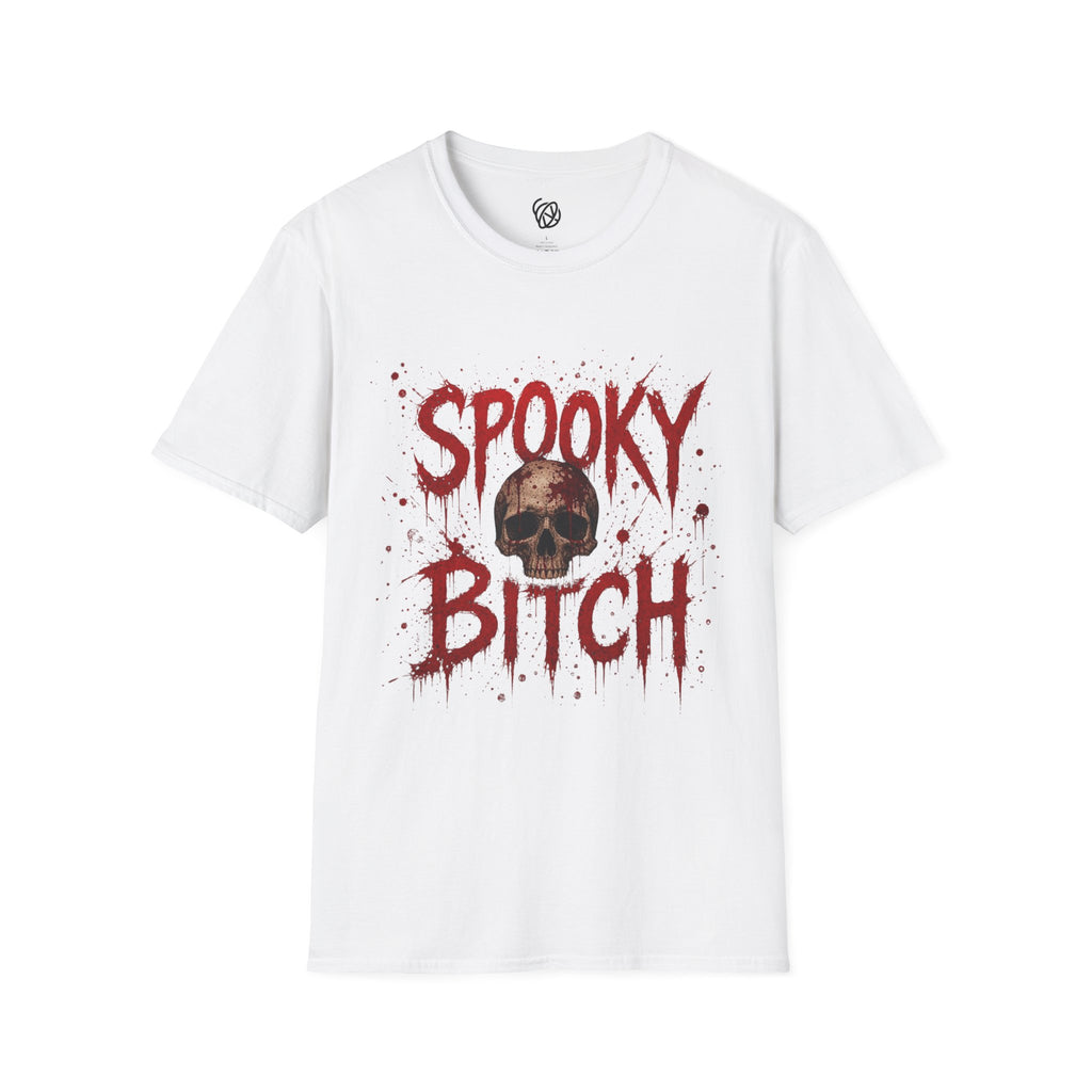 T-Shirt — "Spooky Bitch" Horror Skull Halloween Graphic Tee