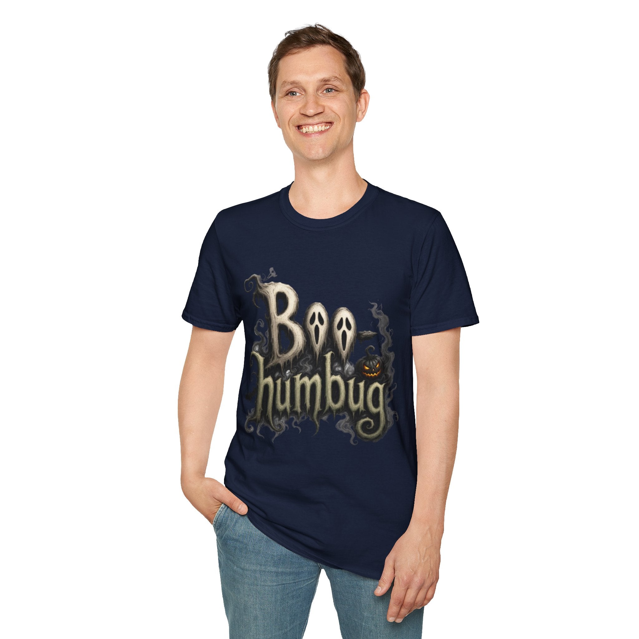 T-Shirt — 'Boo Humbug' Halloween Ghost Graphic Tee