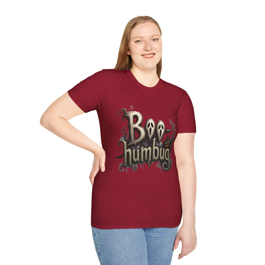 T-Shirt — 'Boo Humbug' Halloween Ghost Graphic Tee