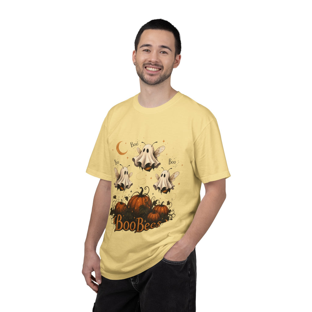 BooBees Halloween T-Shirt — Cute Ghost Bees & Pumpkins Graphic Tee
