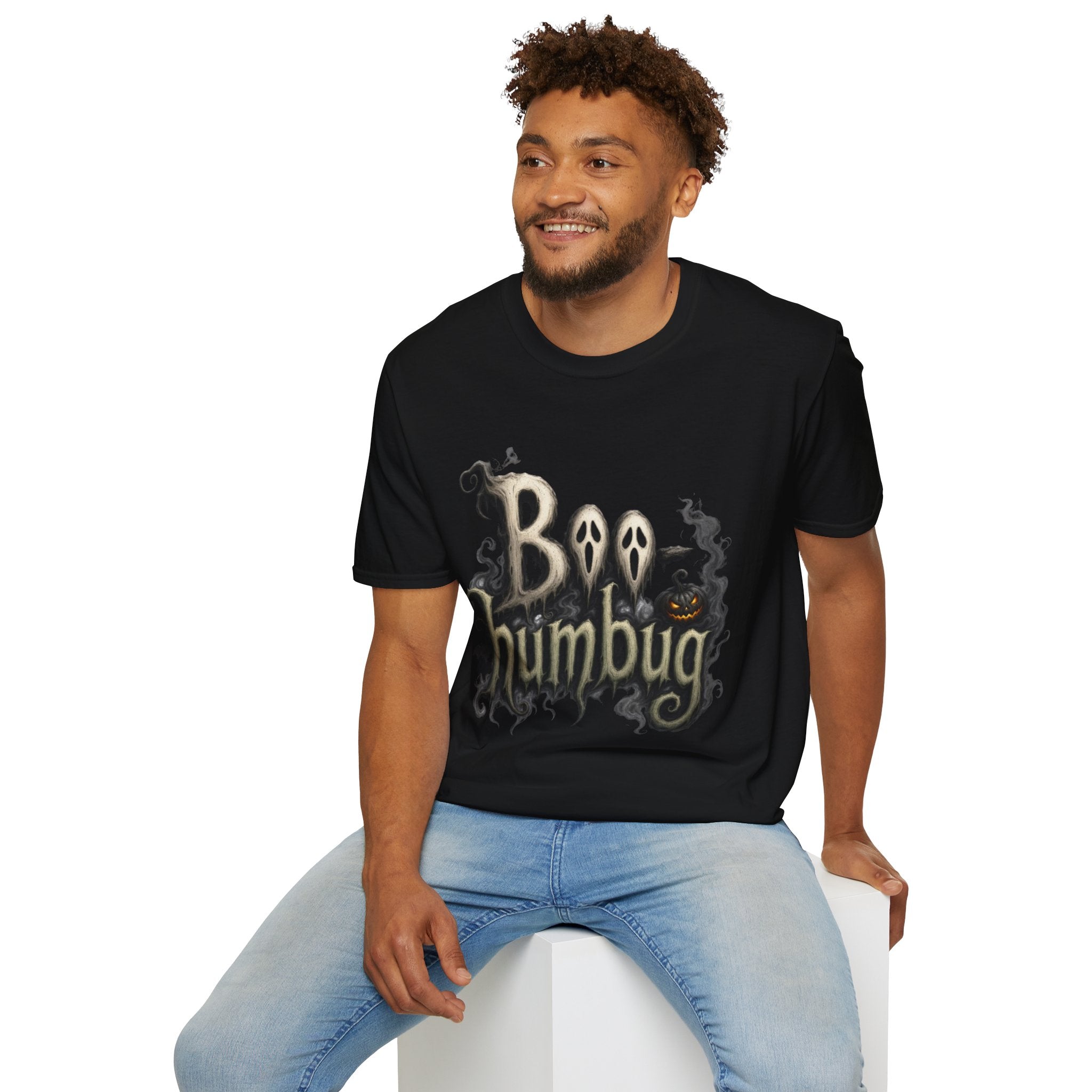 T-Shirt — 'Boo Humbug' Halloween Ghost Graphic Tee