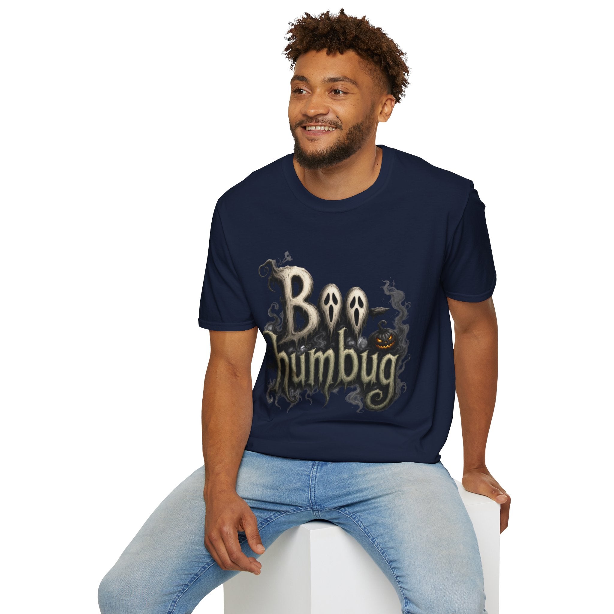 T-Shirt — 'Boo Humbug' Halloween Ghost Graphic Tee